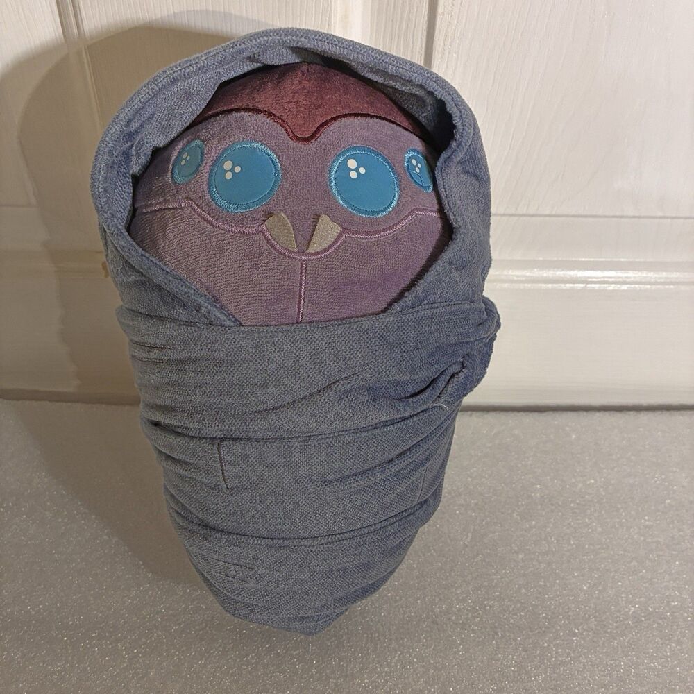 Numskull Destiny 2 Fallen Baby Plush Gray In Swaddling Blanket Glow In Dark Eyes